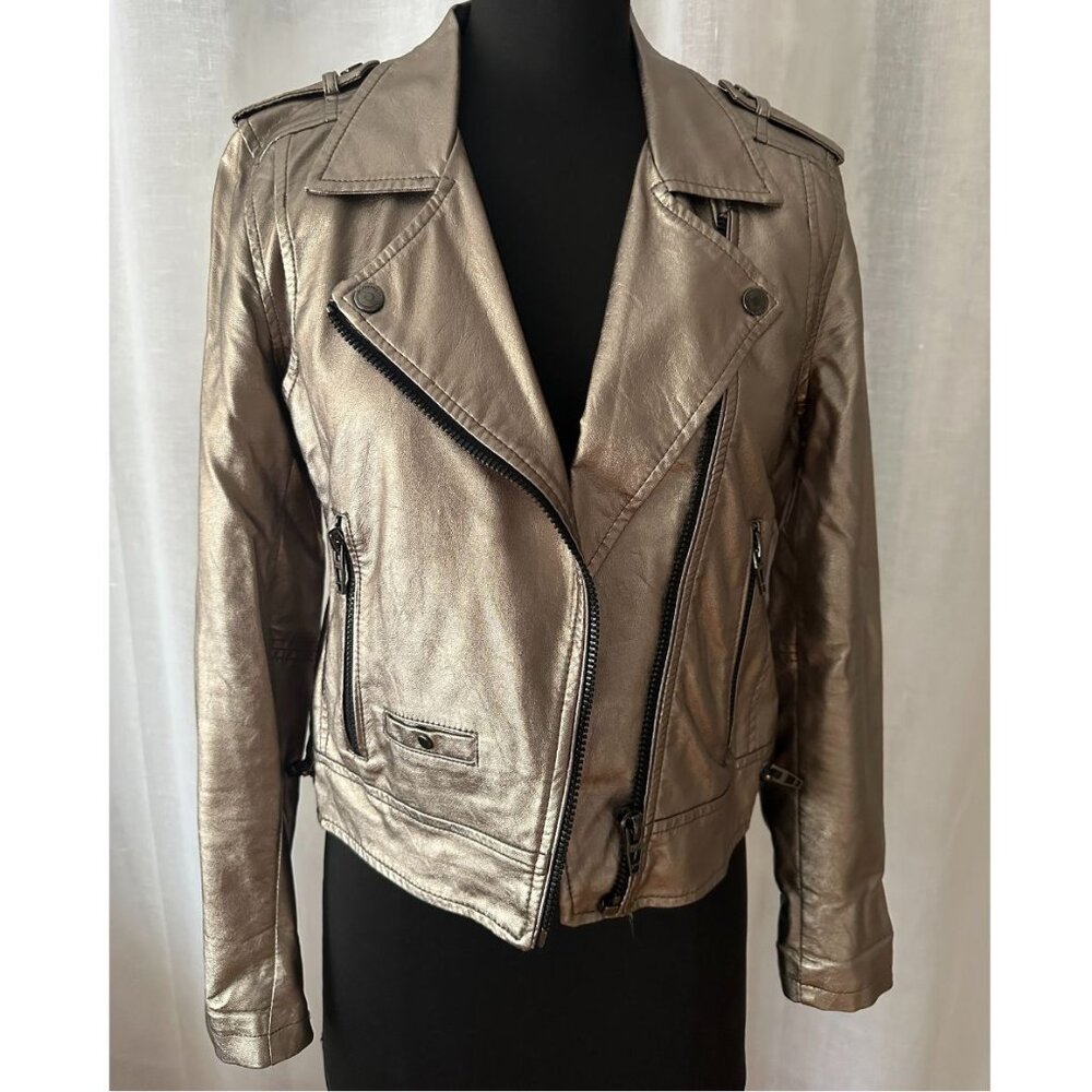 Blank NYC Biker Jacket – Size S (Pewter)